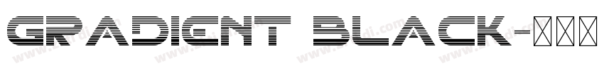 gradient black字体转换